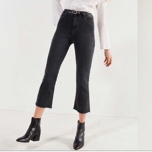 Abercrombie & Fitch Simone High Rise Ankle Flare Black Jean Size 30